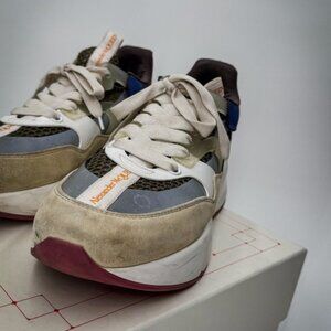 Mens Alexander McQueen Trainers Sneakers White/Multi